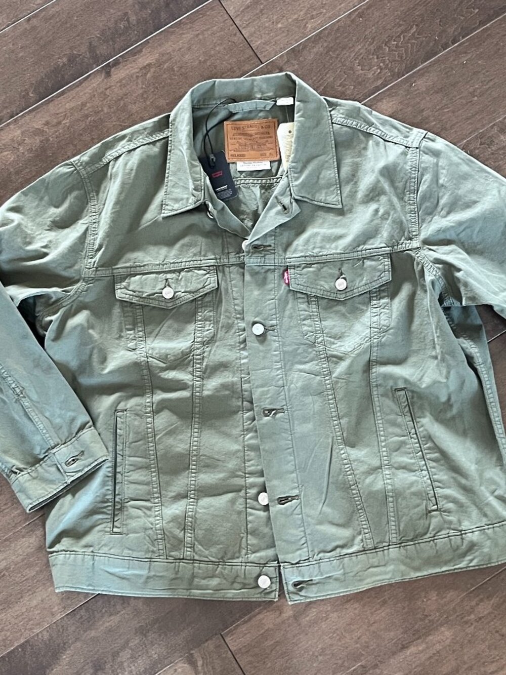 NWT Levi's Lightweight Linen Blend Jacket XL